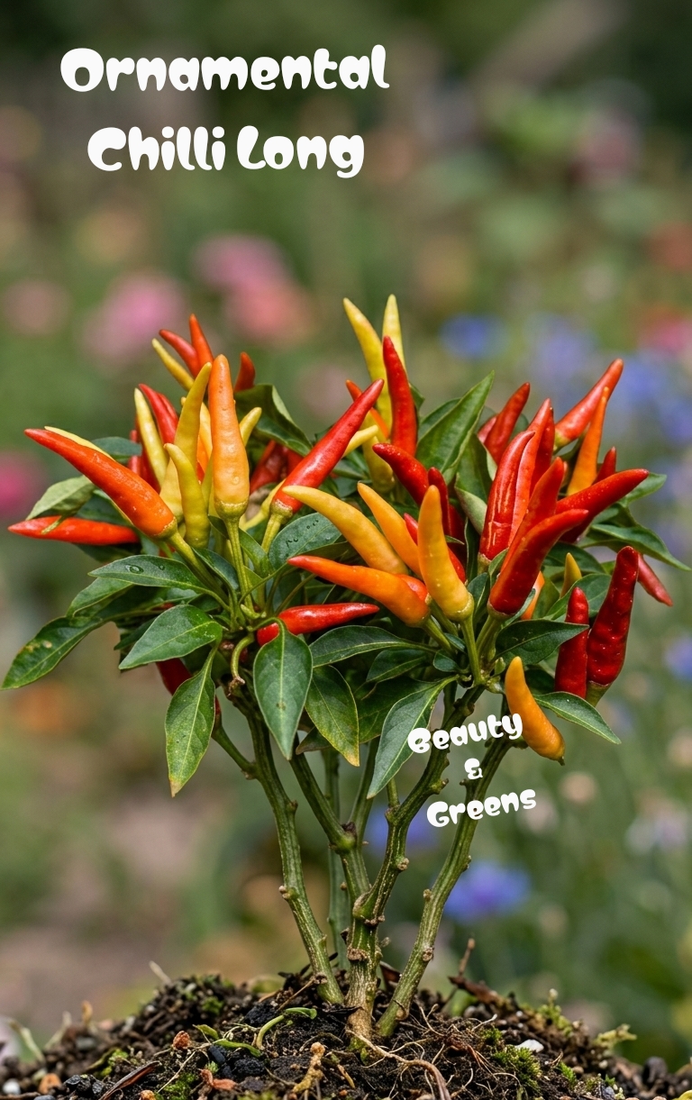 Ornamental chilli long seeds