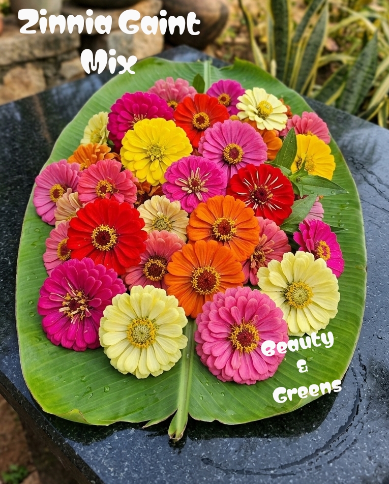 Zinnia Gaint Mix Seeds